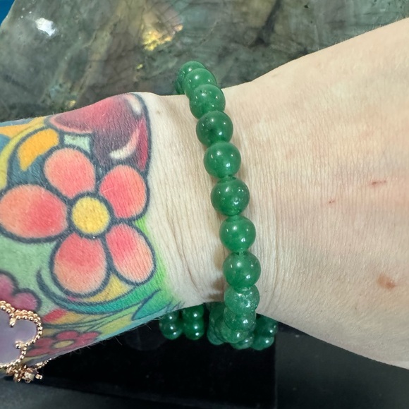 2 Jade Handmade Bracelet. New - Picture 2 of 3